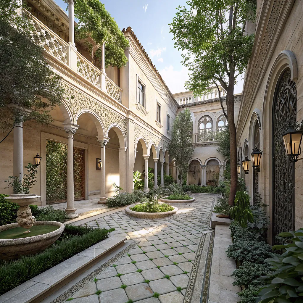Courtyard designed by CRAVALENTHOS